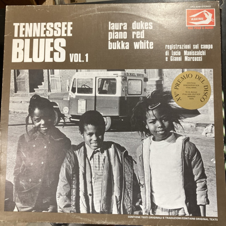 Laura Dukes / Piano Red / Bukka White - Tennessee Blues Vol.1 (ITA/1975) LP (VG+/VG) -blues-